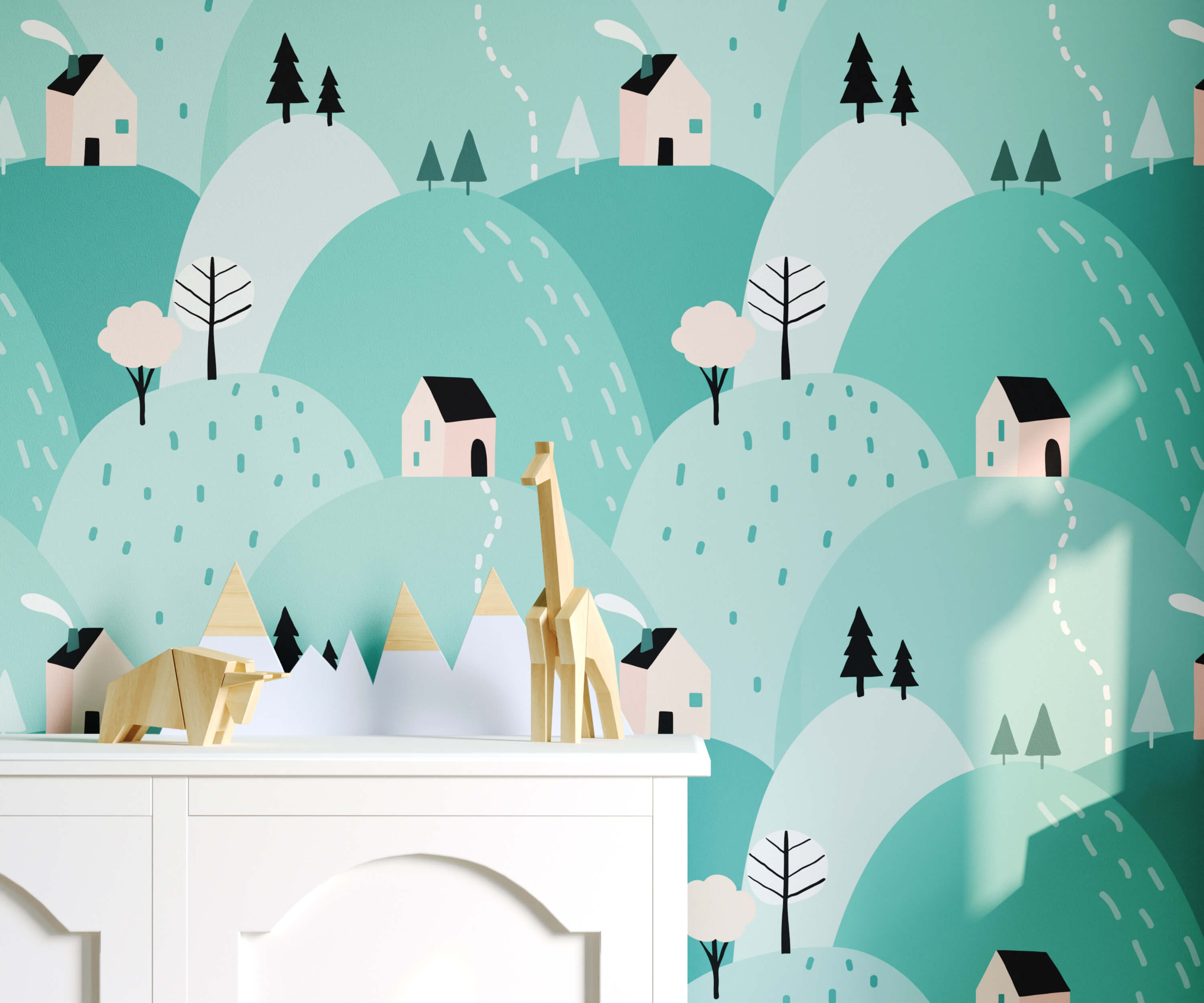 Bobbi Beck Stowe Graphic Luxury Wallpaper
