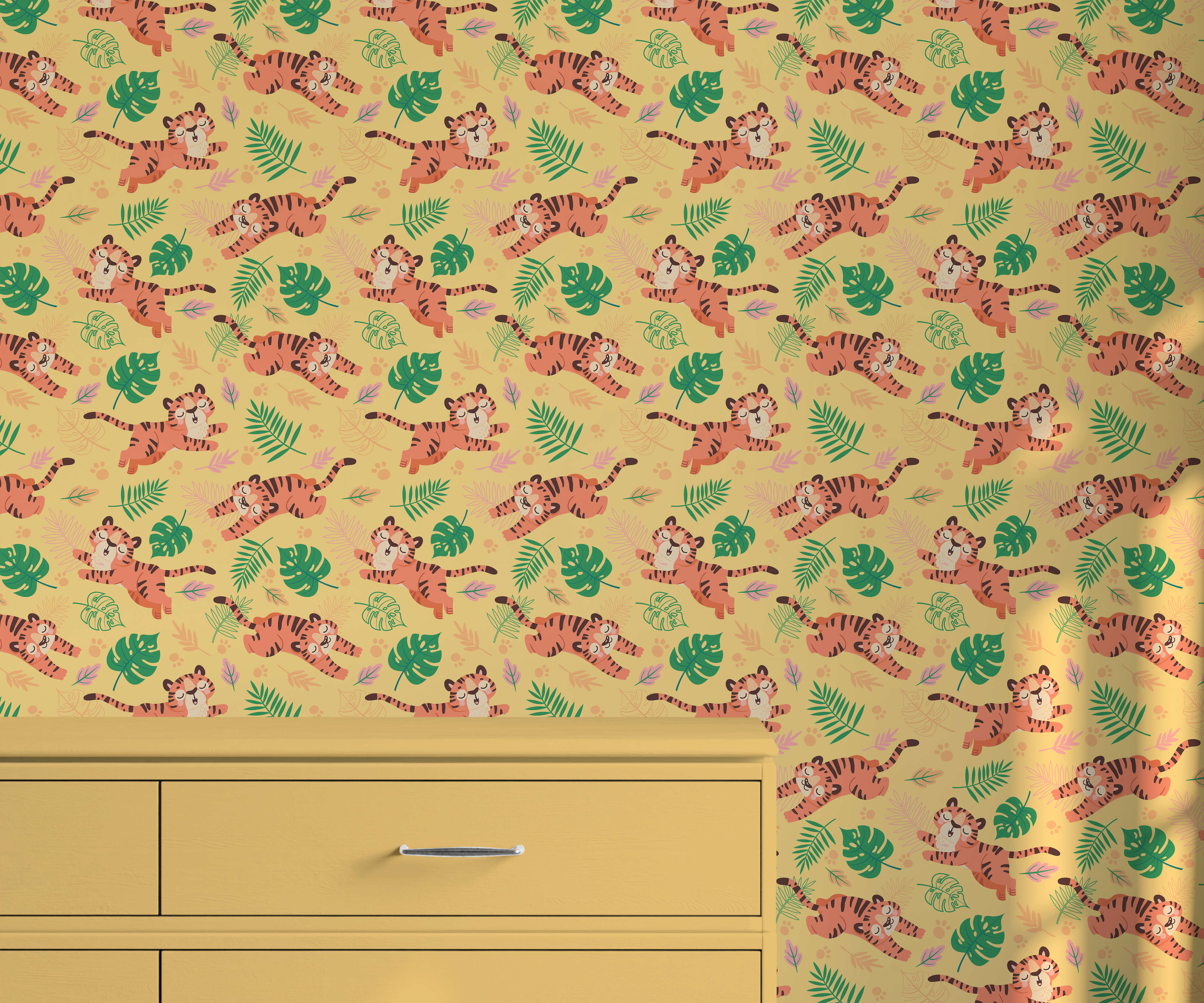 Bobbi Beck Tandam Tiger Luxury Wallpaper