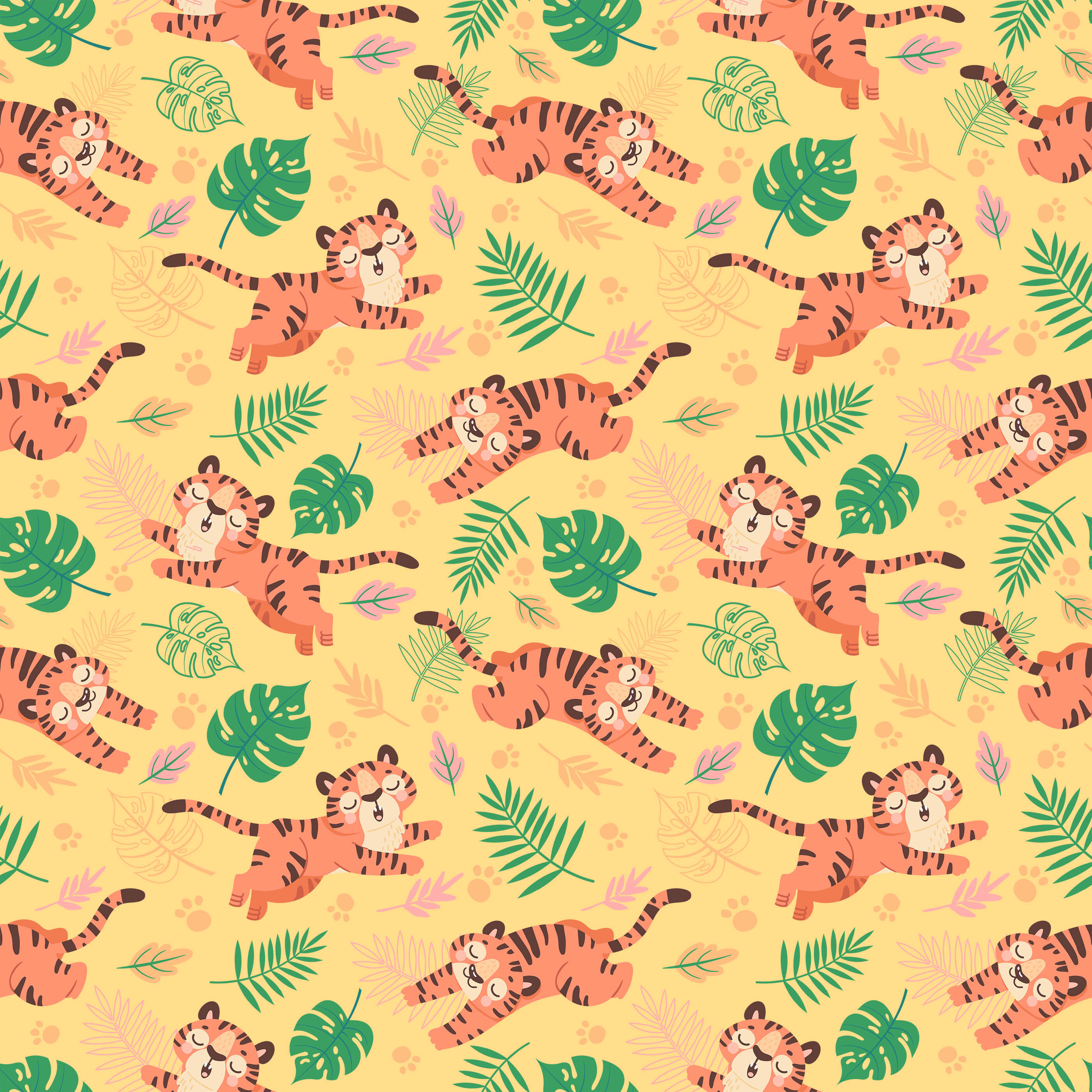Bobbi Beck Tandam Tiger Luxury Wallpaper