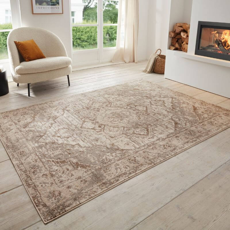 Terrain Designer Shortpile Rug – Medallion Design
