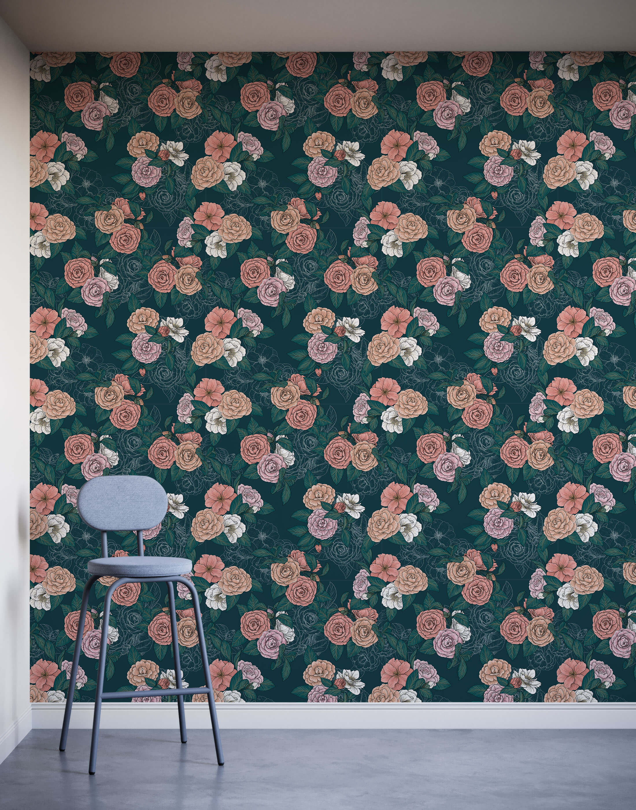 Bobbi Beck Thea Floral Luxury Wallpaper