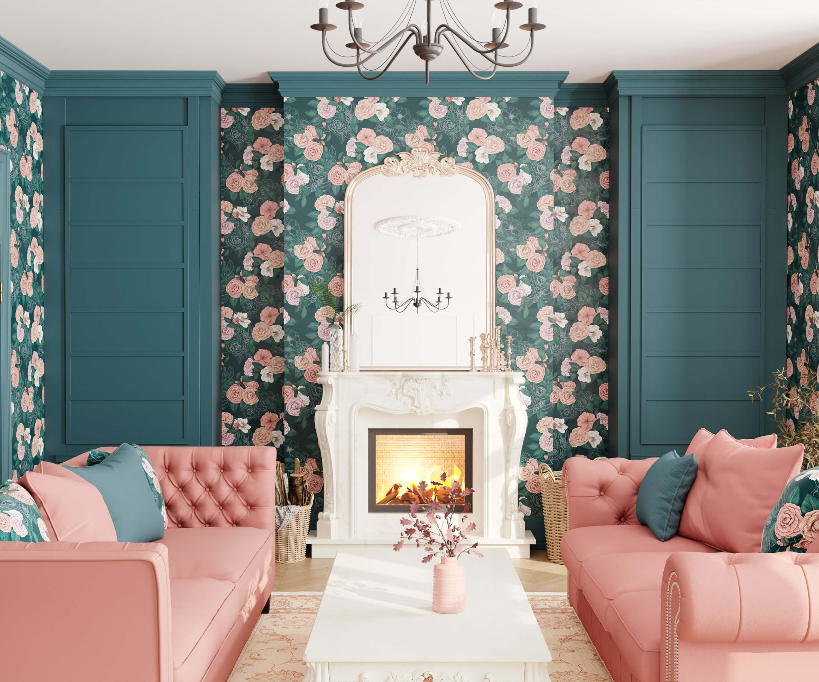 Bobbi Beck Thea Floral Luxury Wallpaper