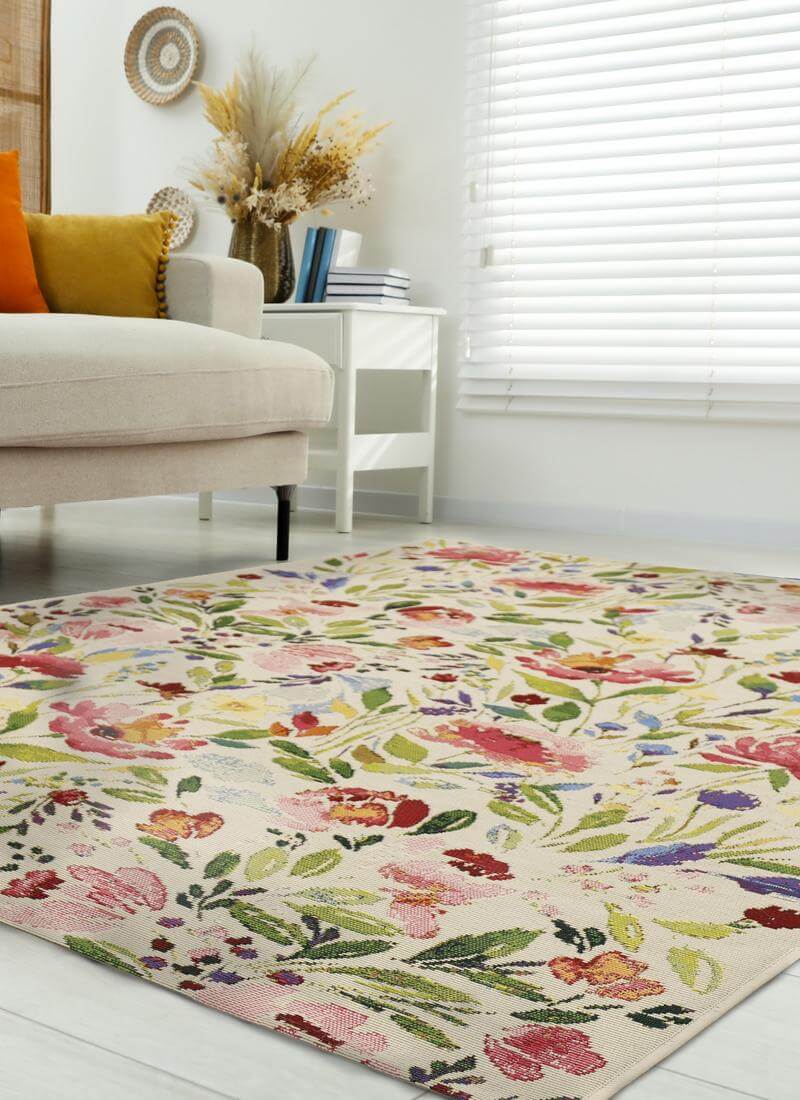 Tropicana Watercolour Meadow Rug – Indoor/Outdoor Rug