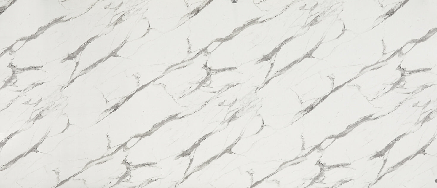 Ravenna Marble Curved Edge Laminate Kitchen Worktop 40mm