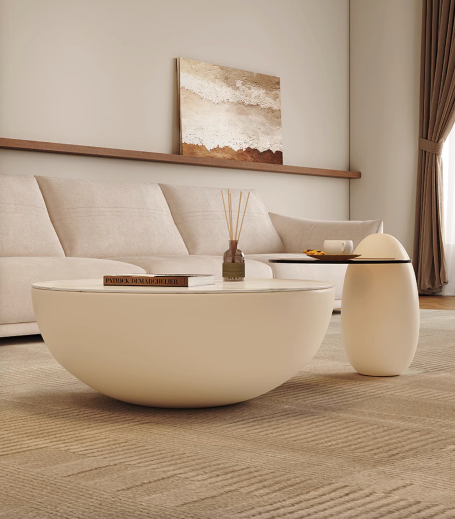 Oliver Nesting Coffee Table, White