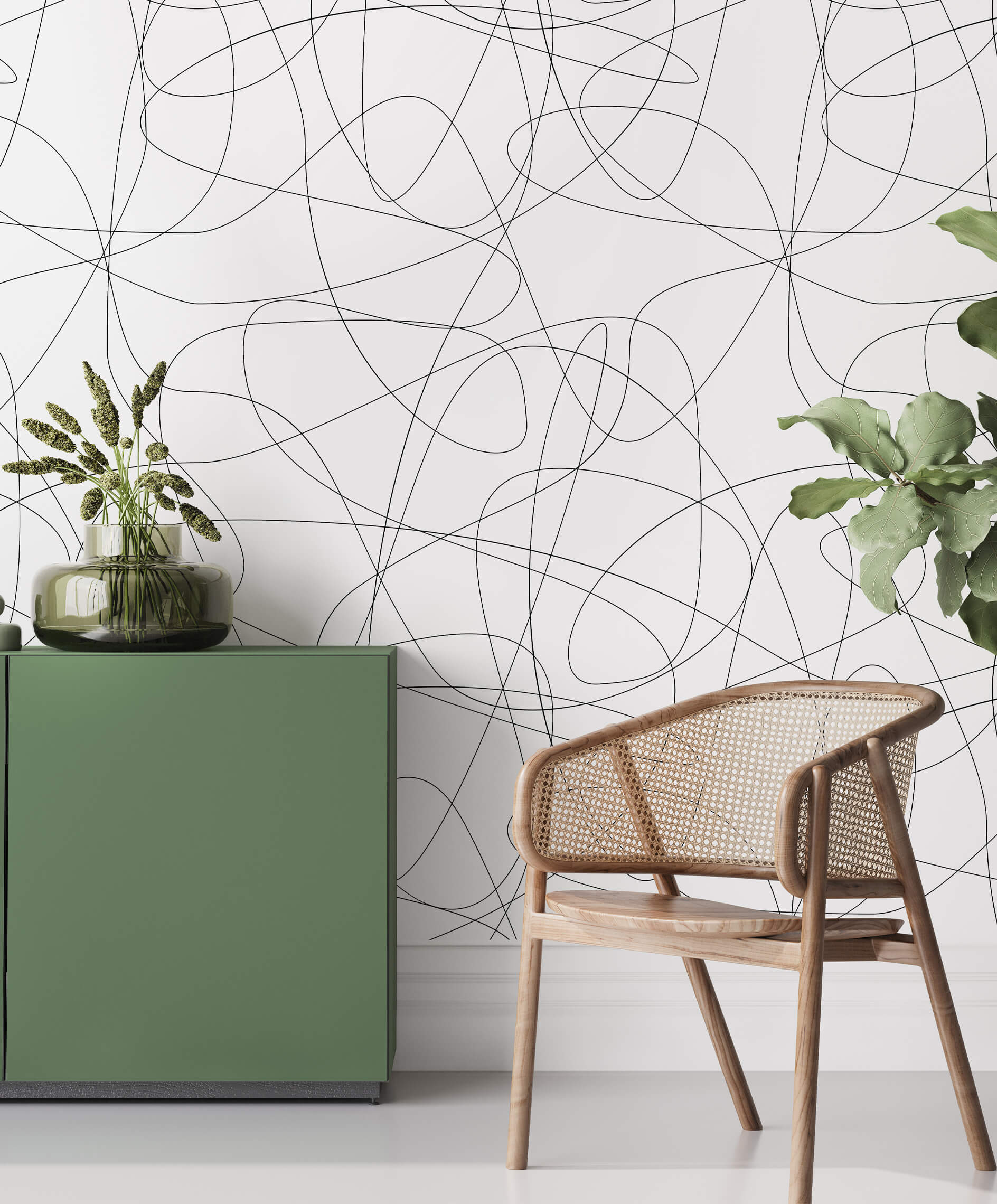Bobbi Beck Wander Abstract Luxury Wallpaper