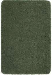 Washable Forest Green Shaggy Rug