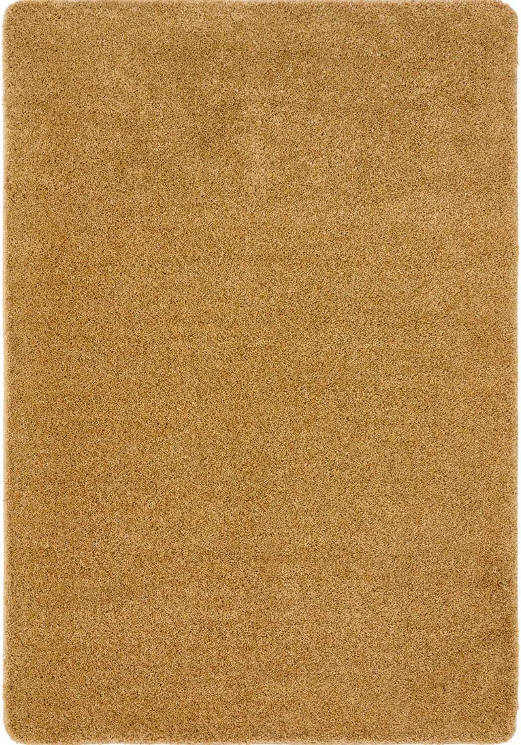 Washable Ochre Shaggy Rug