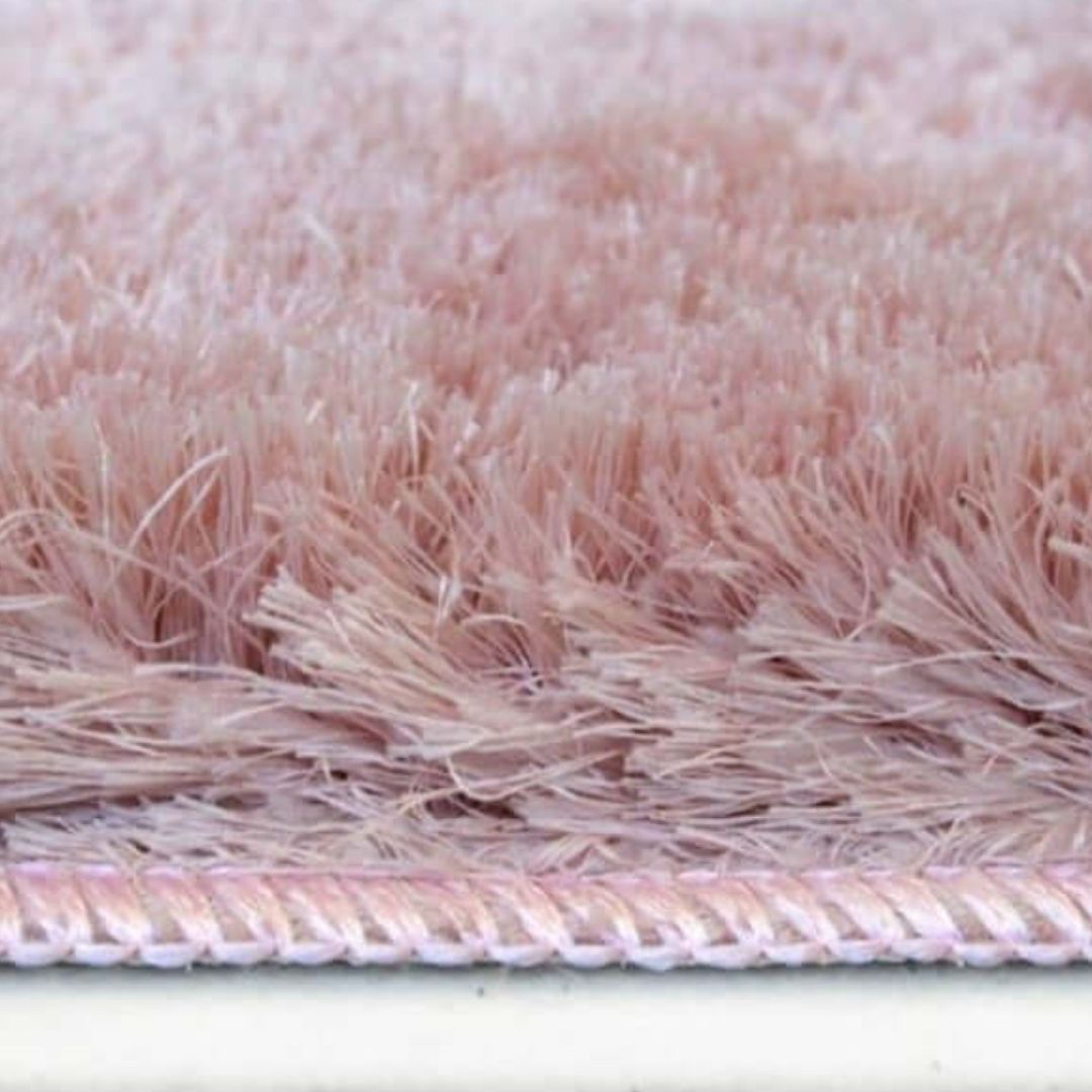 Soft Washable Pink Shaggy Rug | SA-07