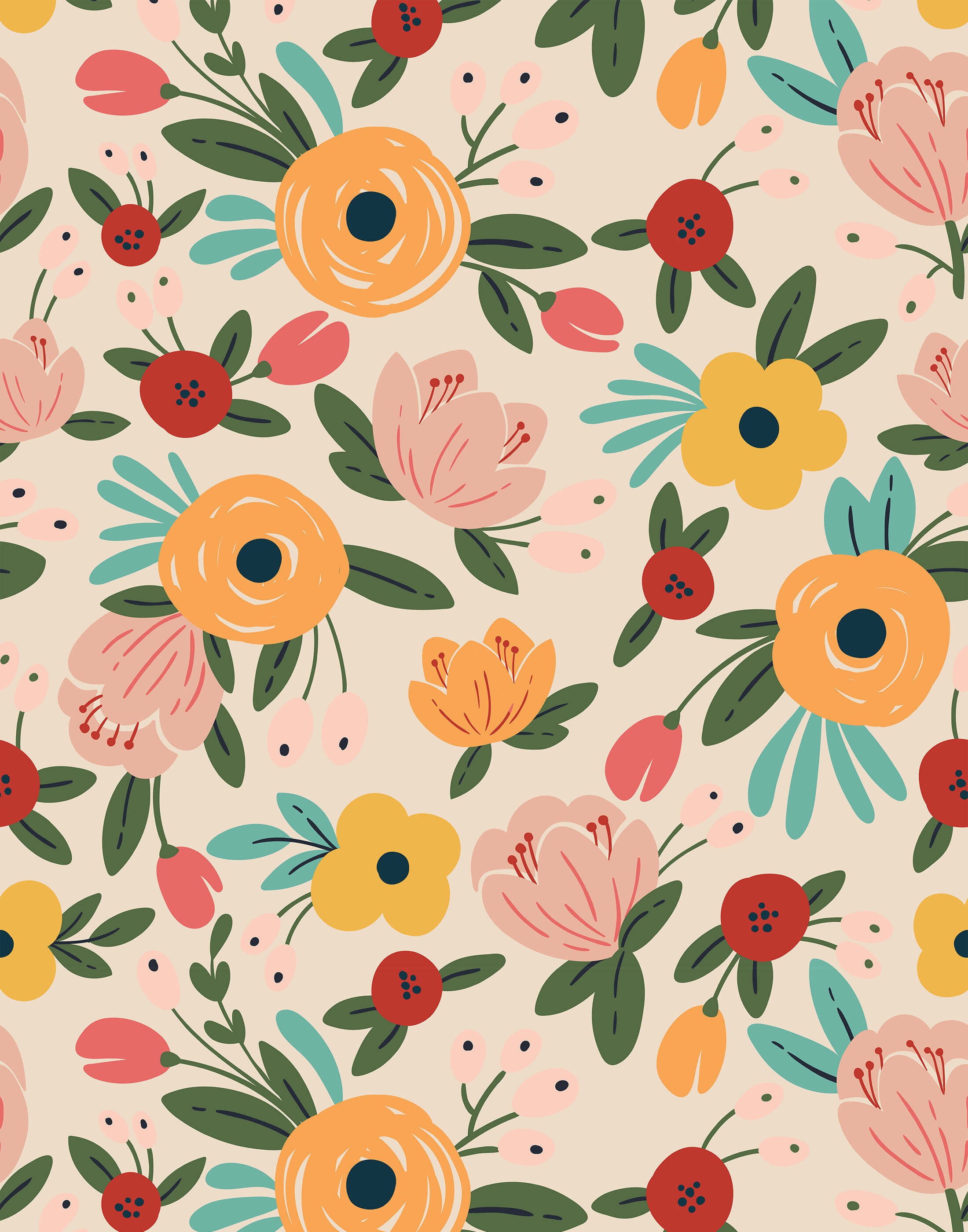 Bobbi Beck Oxford Floral Luxury Wallpaper
