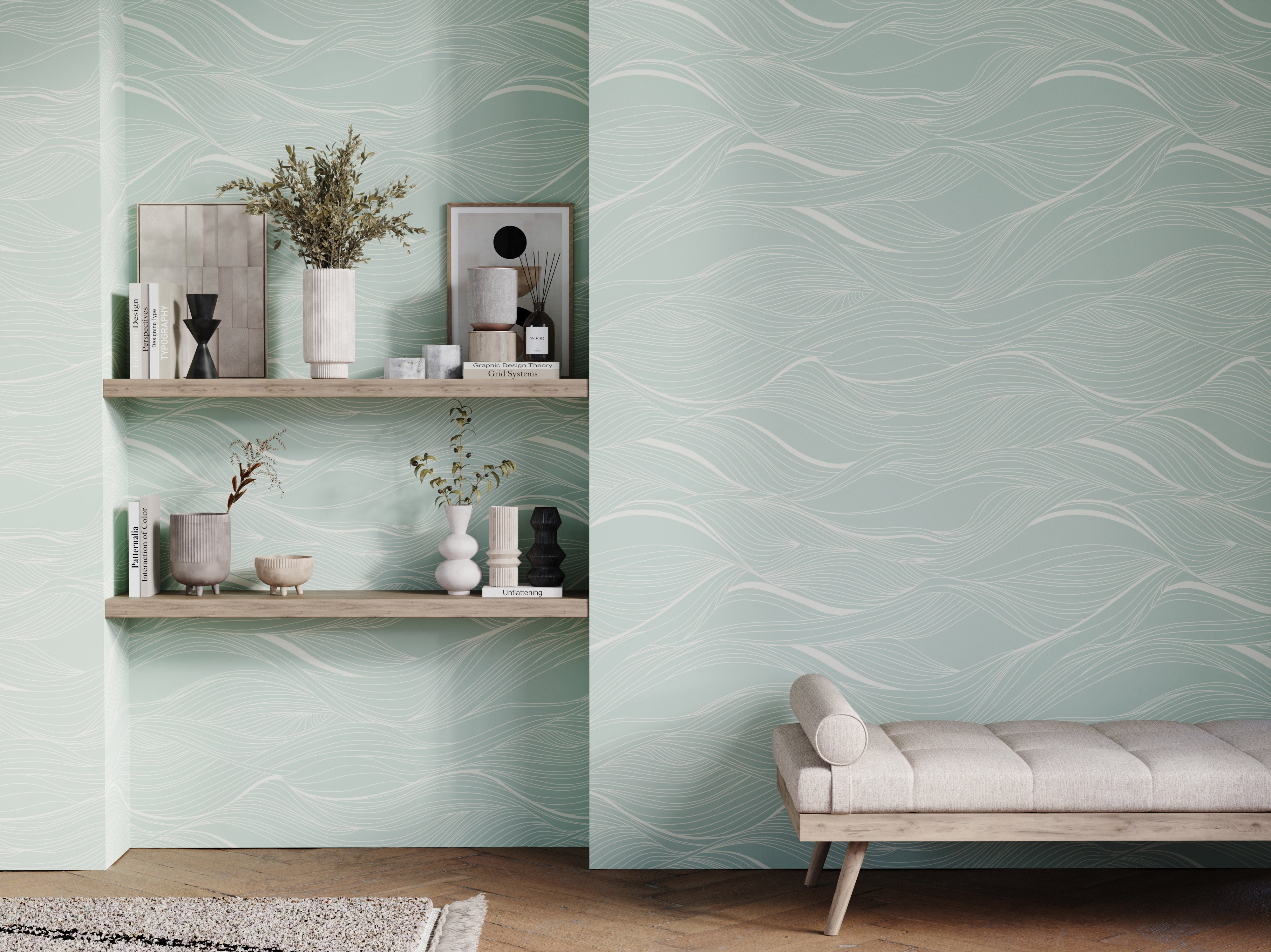 Bobbi Beck Whisper Abstract Luxury Wallpaper