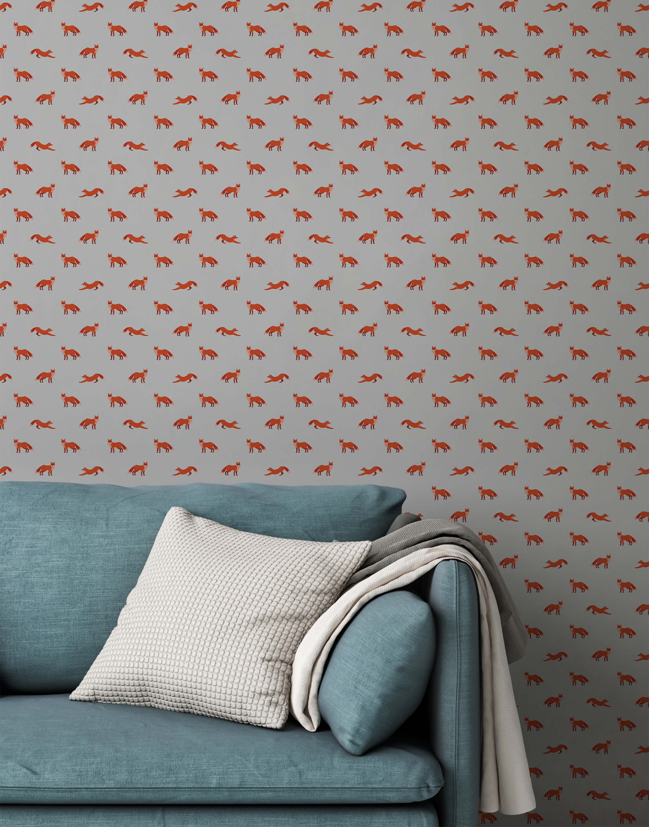 Bobbi Beck Wiley Fox Luxury Wallpaper