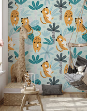 Bobbi Beck Wimba Children's Jungle Luxury Wallpaper
