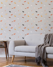 Bobbi Beck Woof Children's Dog Luxury Wallpaper