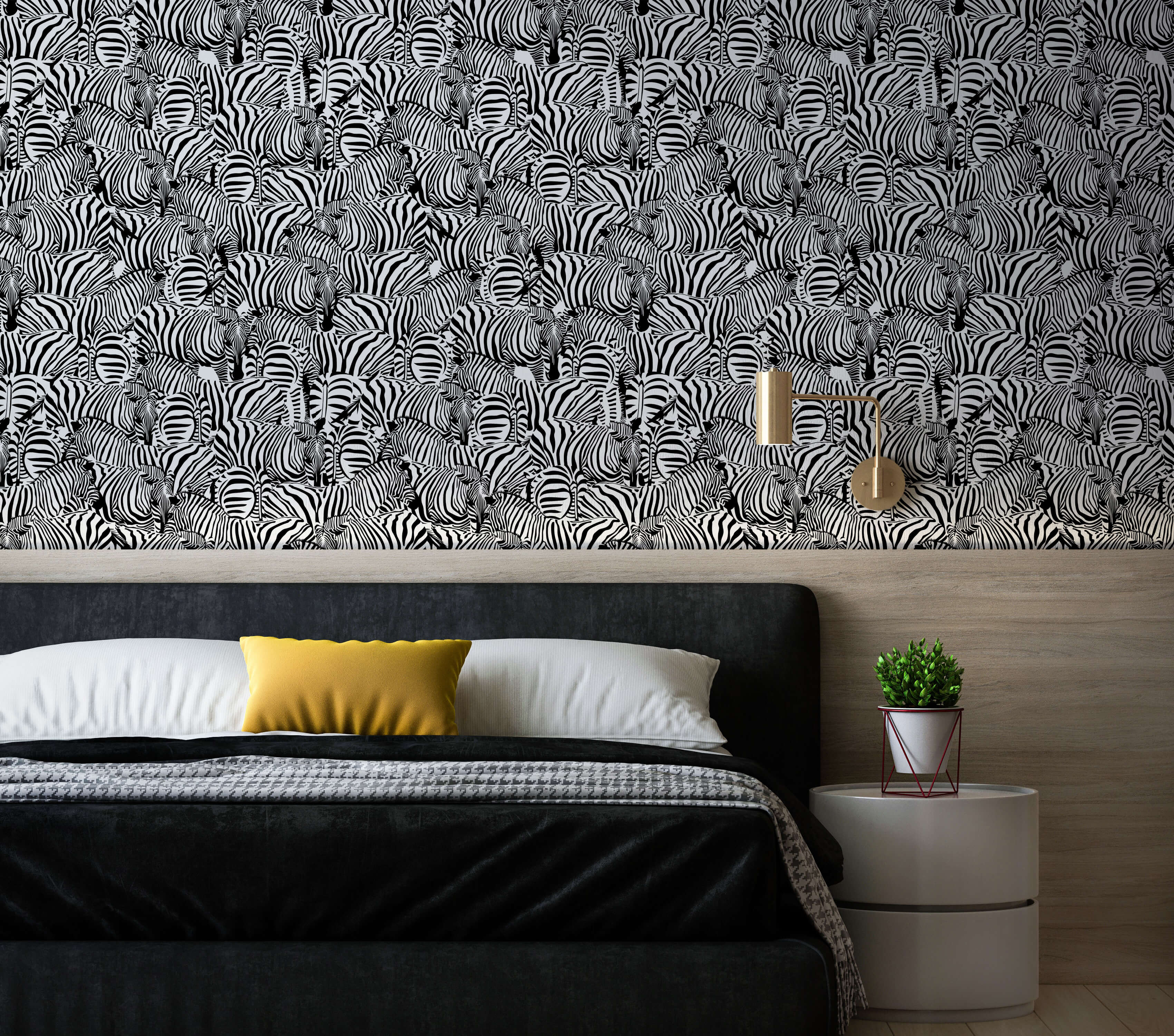 Bobbi Beck Zolta Monochrome Luxury Wallpaper