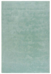 Hush Solid Aqua Luxury Rug