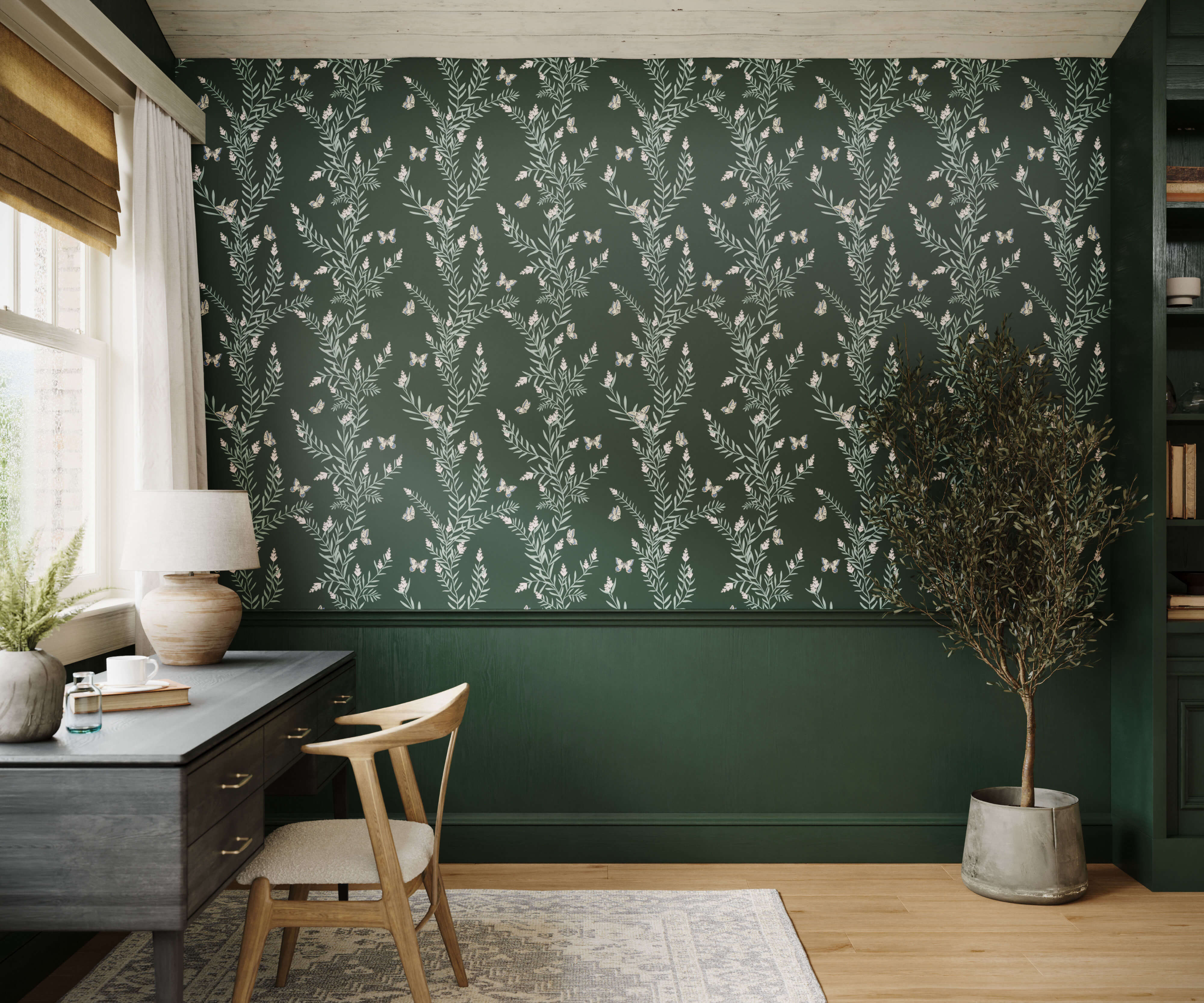Bobbi Beck Acton Butterfly Animal Luxury Wallpaper