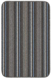 Stockholm Lead/Light Blue Washable Mat