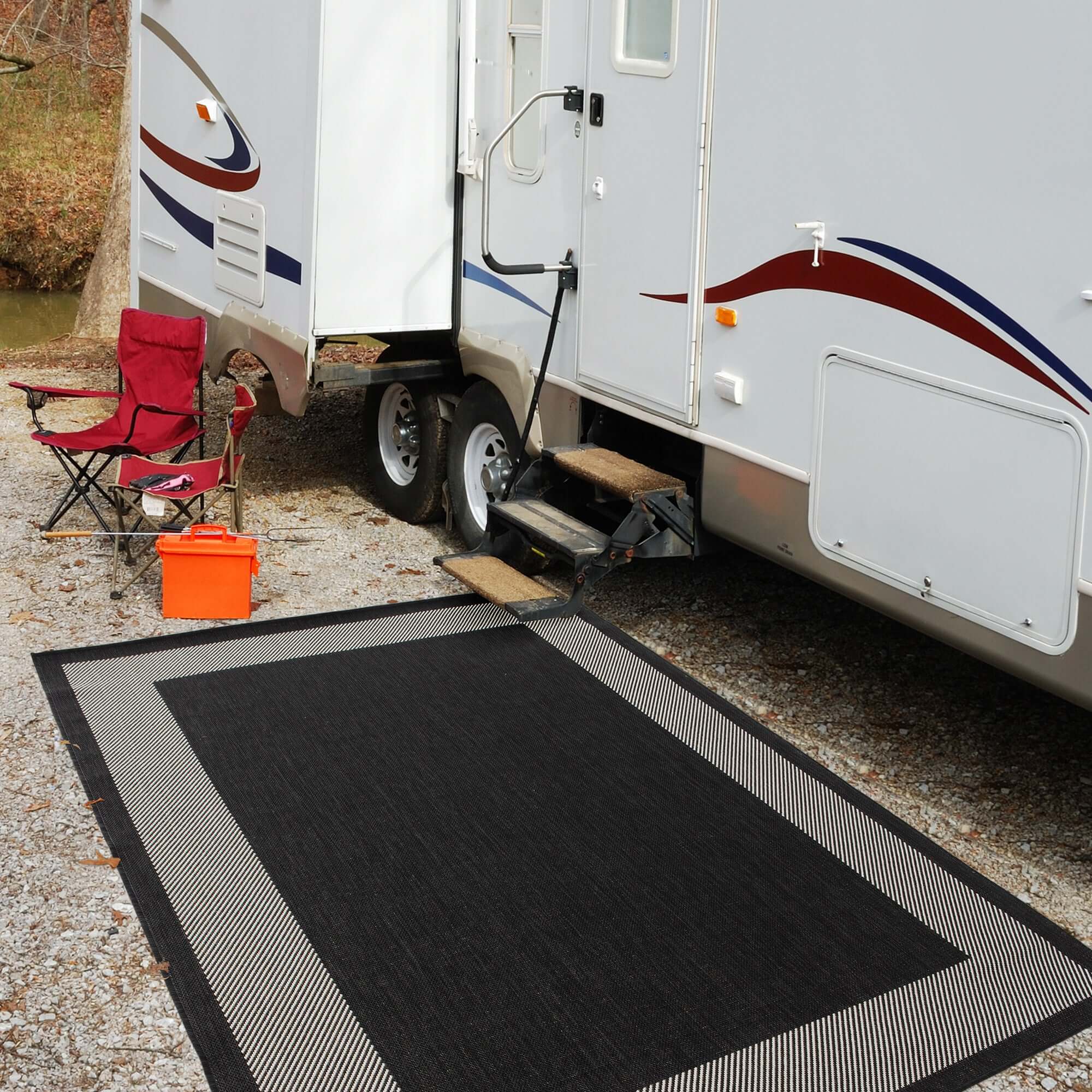 Ecology Outdoor Rug Black | 200bl