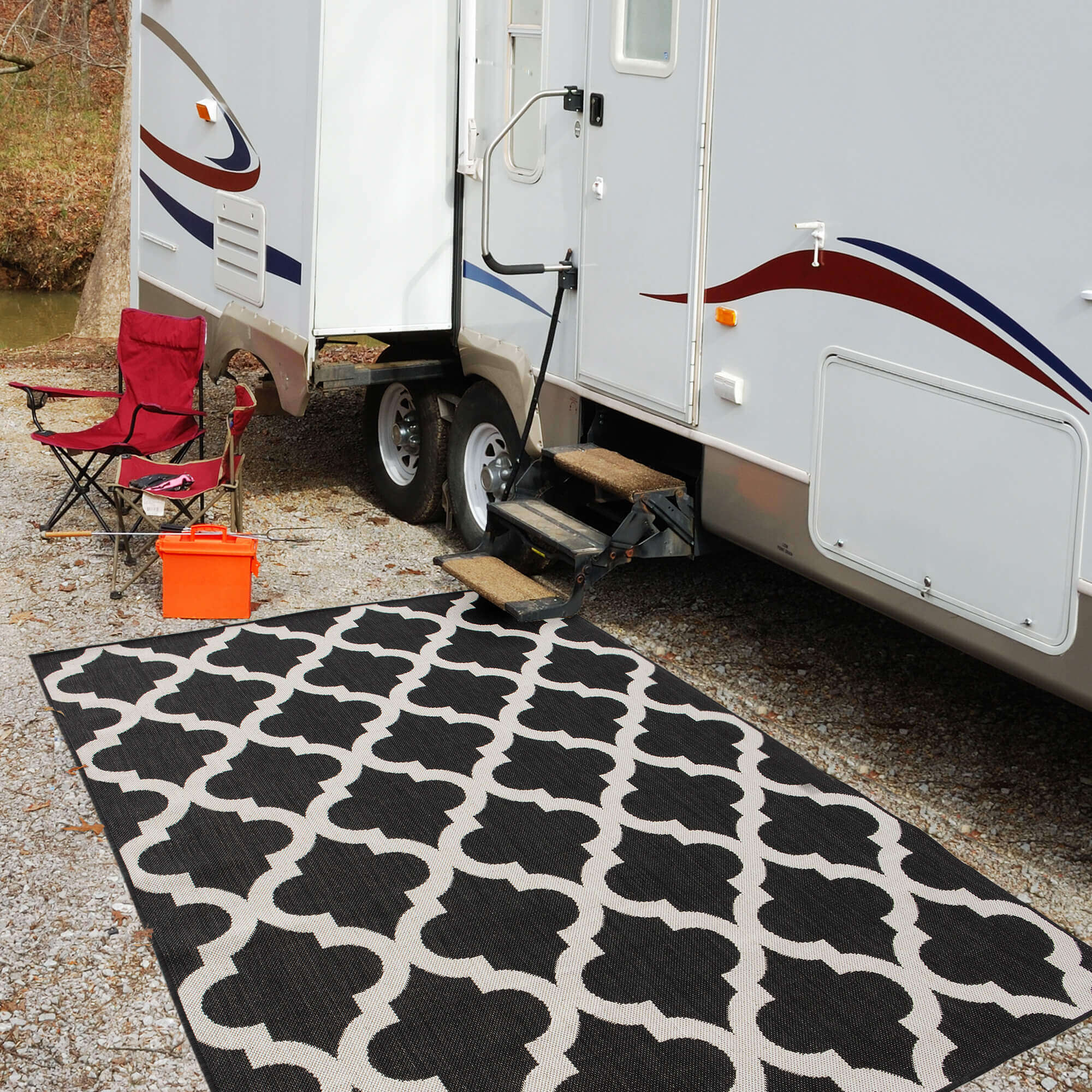 Ecology Outdoor Rug Black | 400B