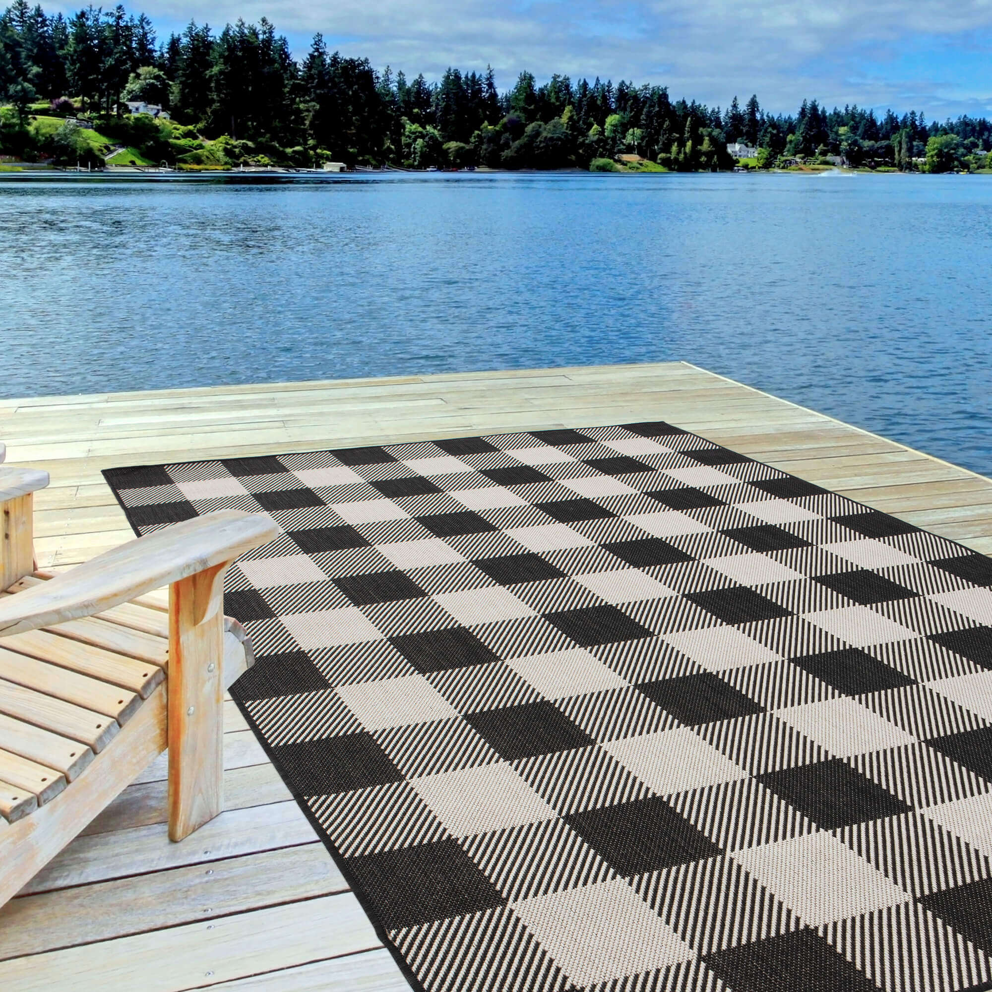 Ecology Outdoor Rug Black | 700BL