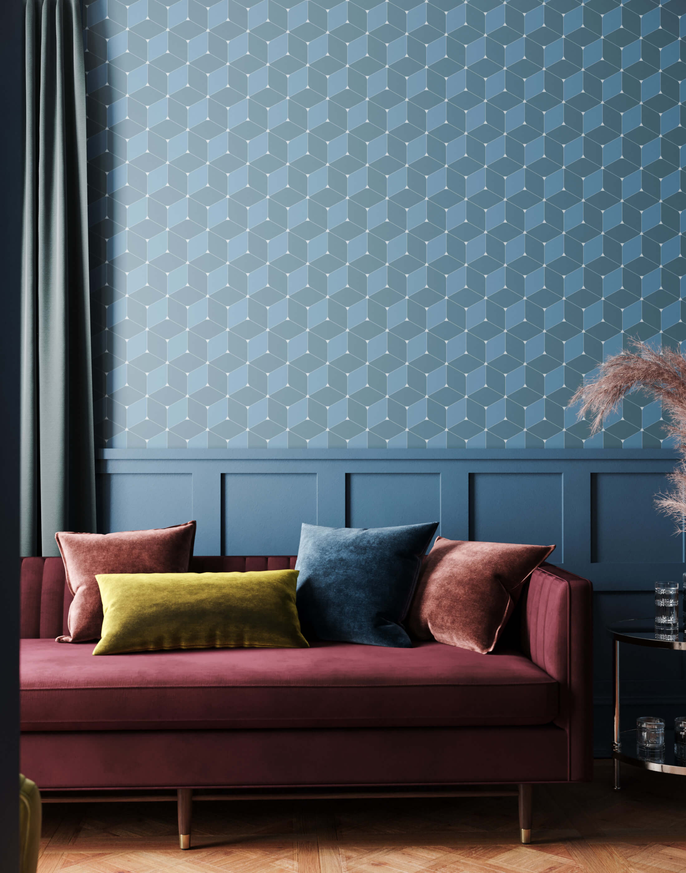 Bobbi Beck Blok Geometric Luxury Wallpaper