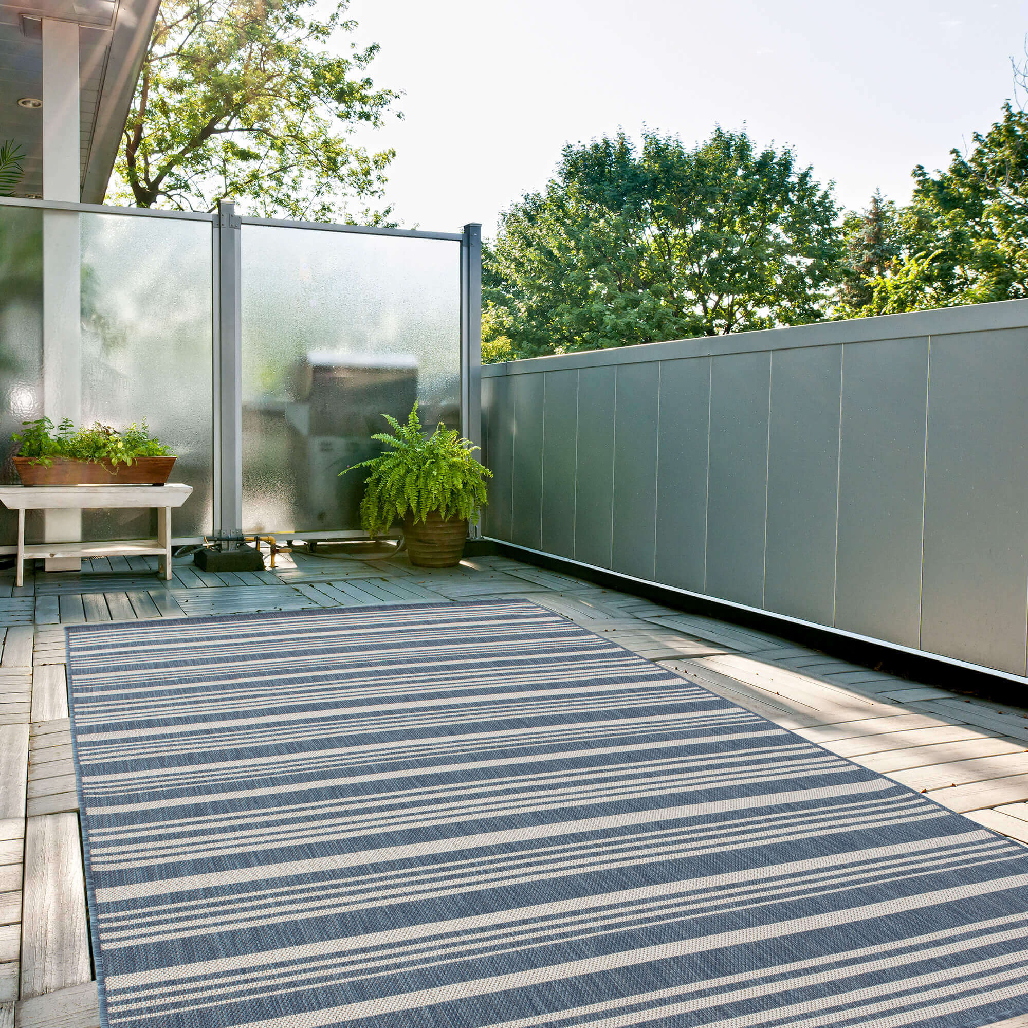 Ecology Outdoor Rug Blue | 300blu