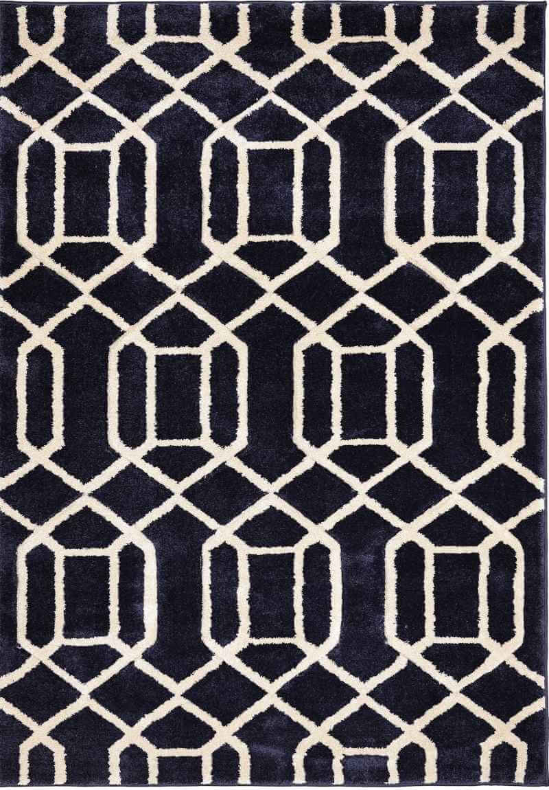 Newport Lattice Rug – Textured Geometric