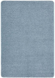 Washable Blue Shaggy Rug