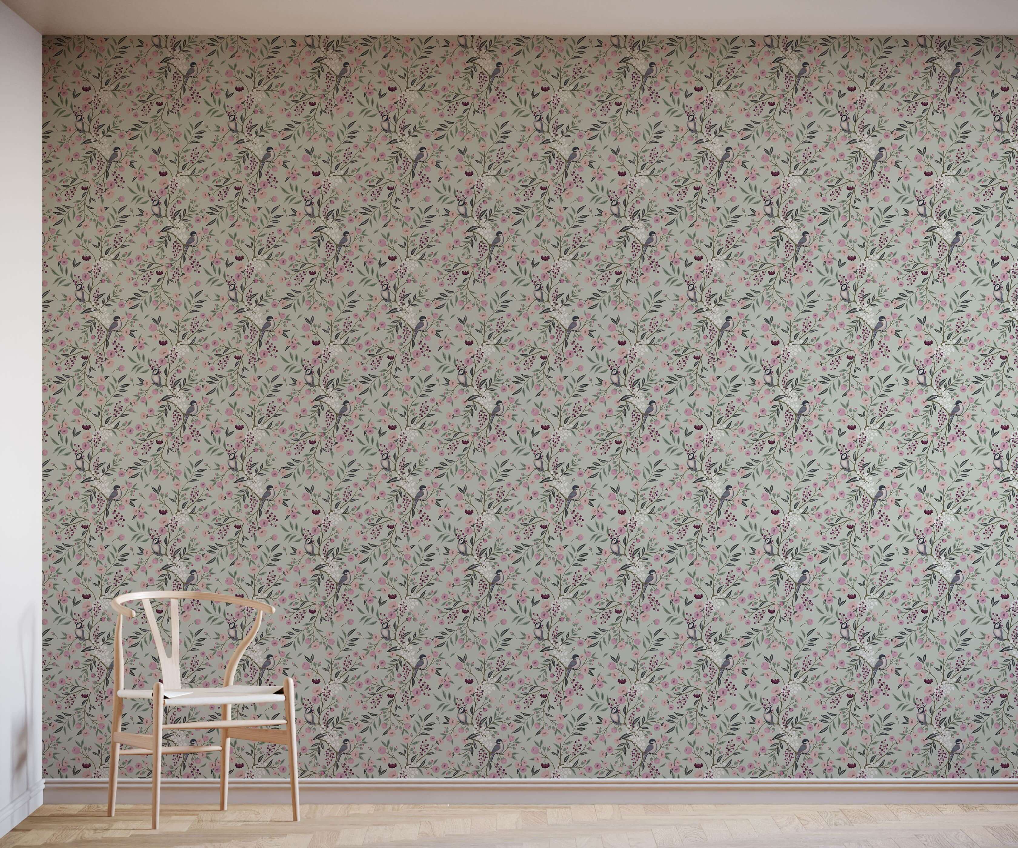 Bobbi Beck Charlotte Floral Luxury Wallpaper