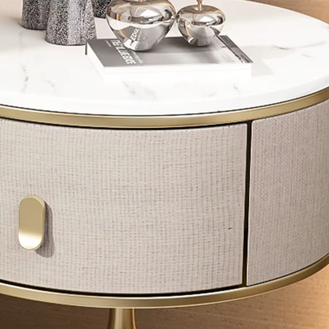 Luxury Unique Gold Nightstand