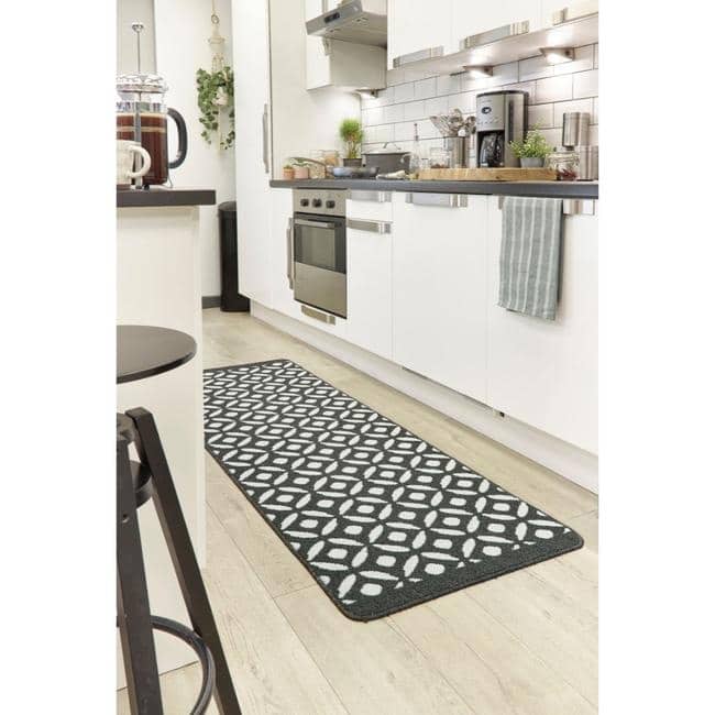 Washable Mat and Runners Geometric Design
