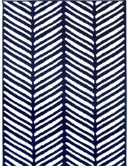 Maestro Herringbone Blue Rug