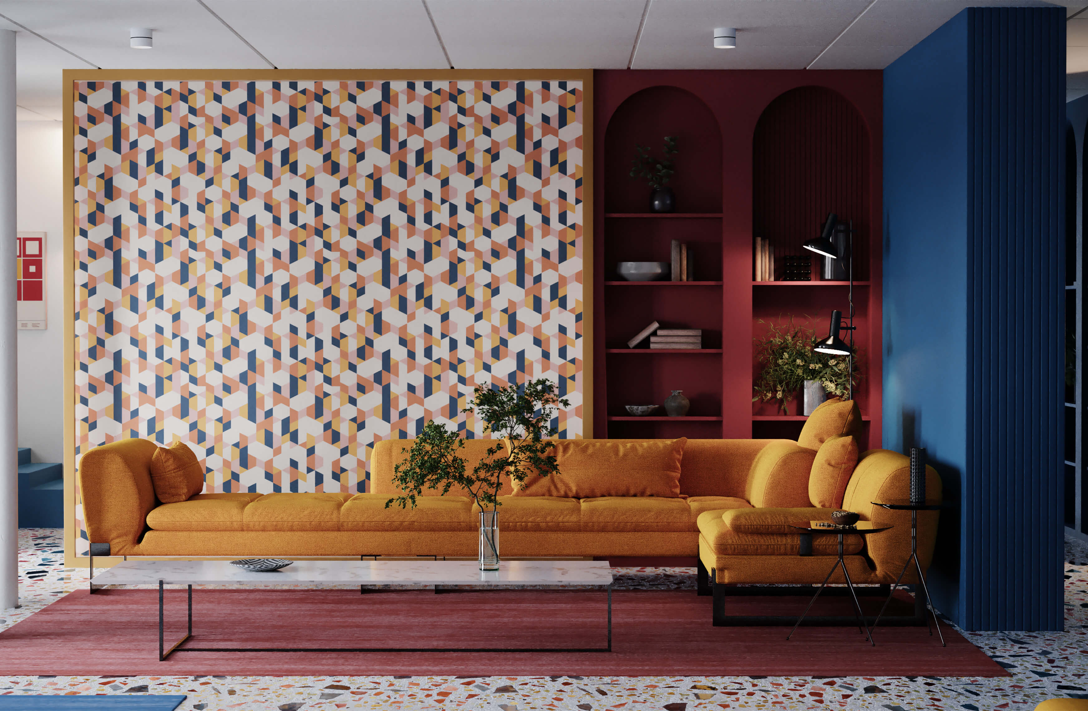 Bobbi Beck Fraser Geometric Luxury Wallpaper