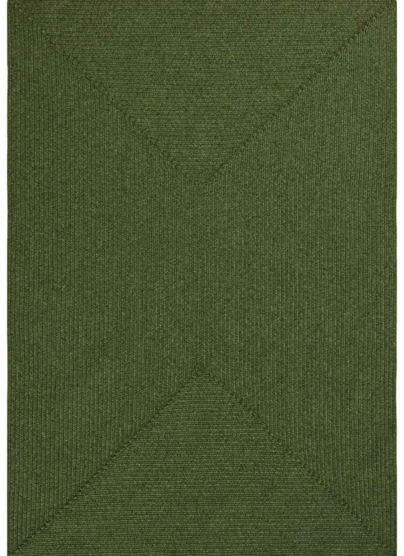 Indoor Outdoor Trenzado Rug – Bordered Plain Design