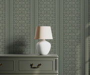 Bobbi Beck Hallen Floral Striped Luxury Wallpaper