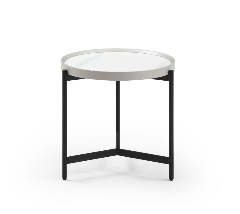 Ivery Side Table - Light Grey