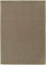 Bordered Sage Green Non-Slip Sisal Rug