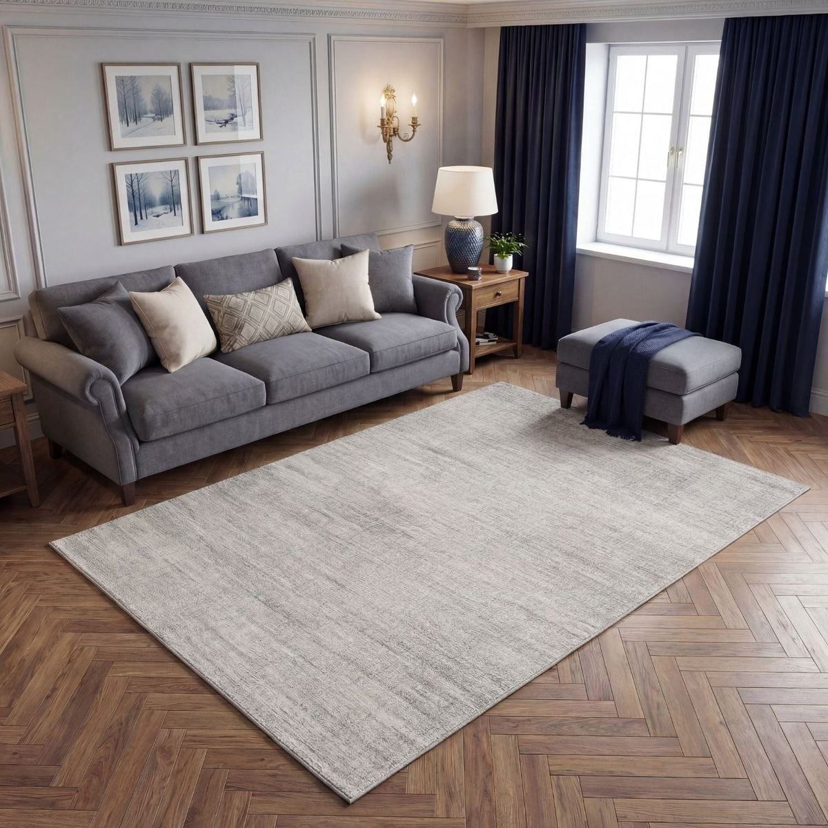 Montana Cream & Grey Rug | 3800