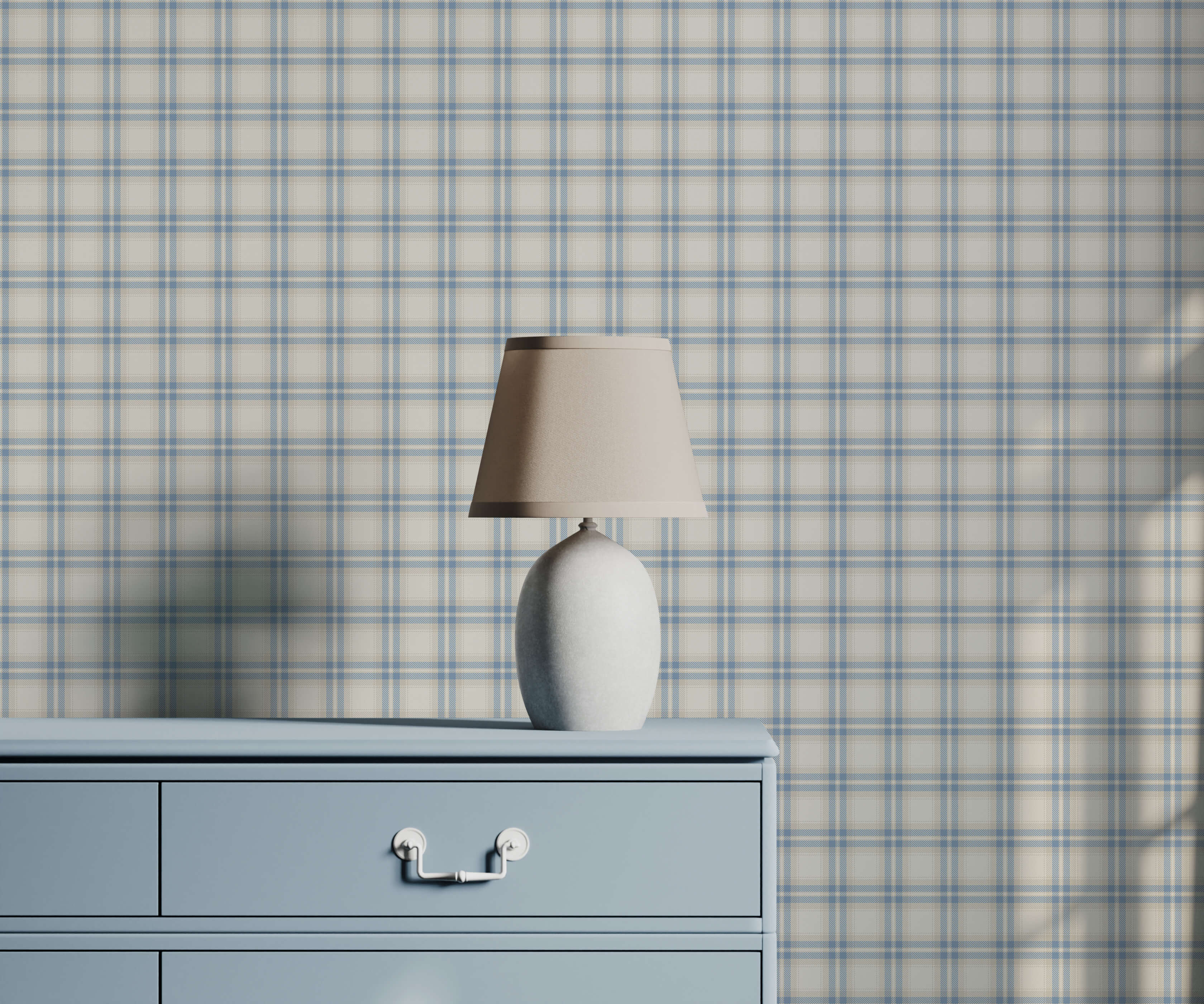 Bobbi Beck Murray Plaid Luxury Wallpaper