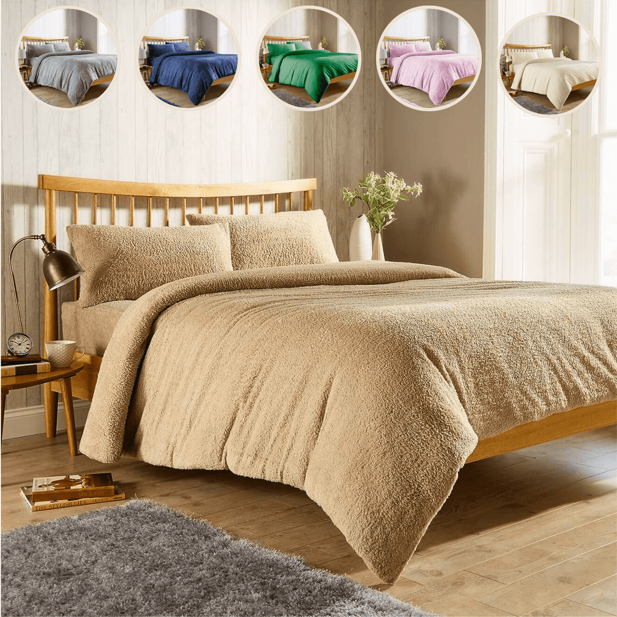Teddy Fleece Duvet Cover Bedding Set