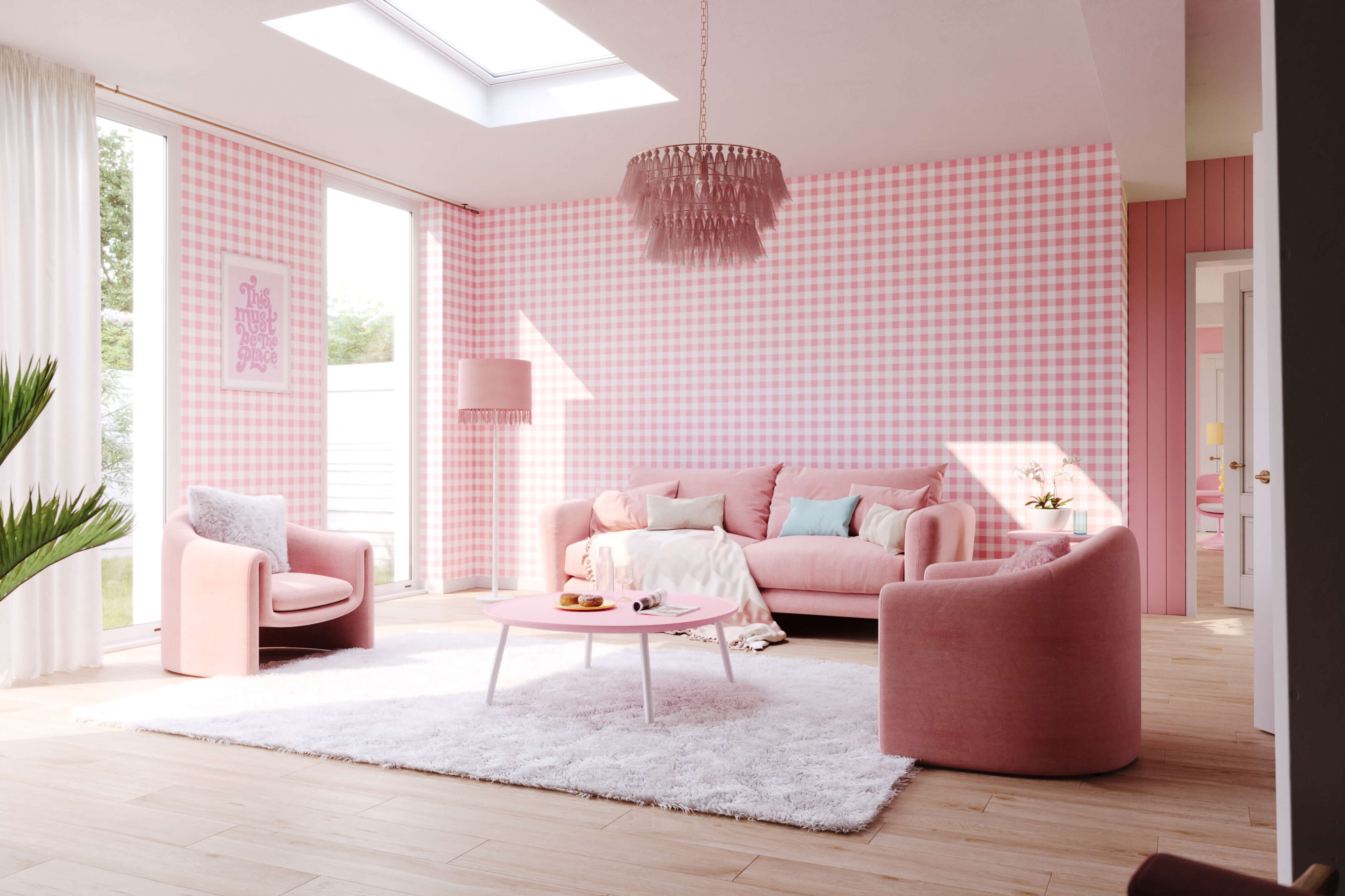 Bobbi Beck Picnic Gingham Luxury Wallpaper