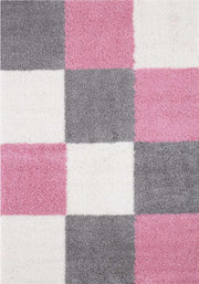 Myshaggy Geometric Pink Rug
