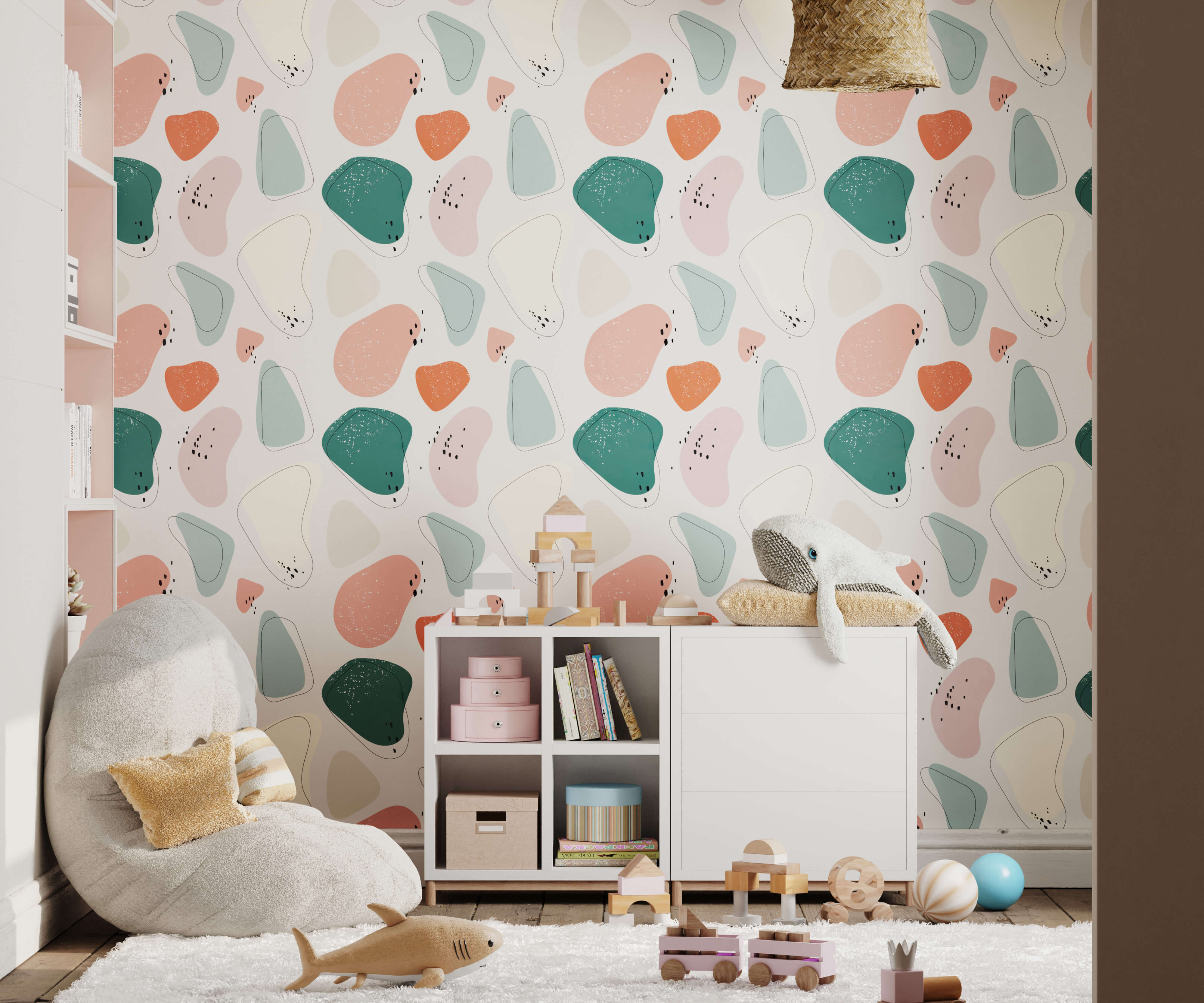 Bobbi Beck Reiss Children's Abstract Luxury Wallpaper