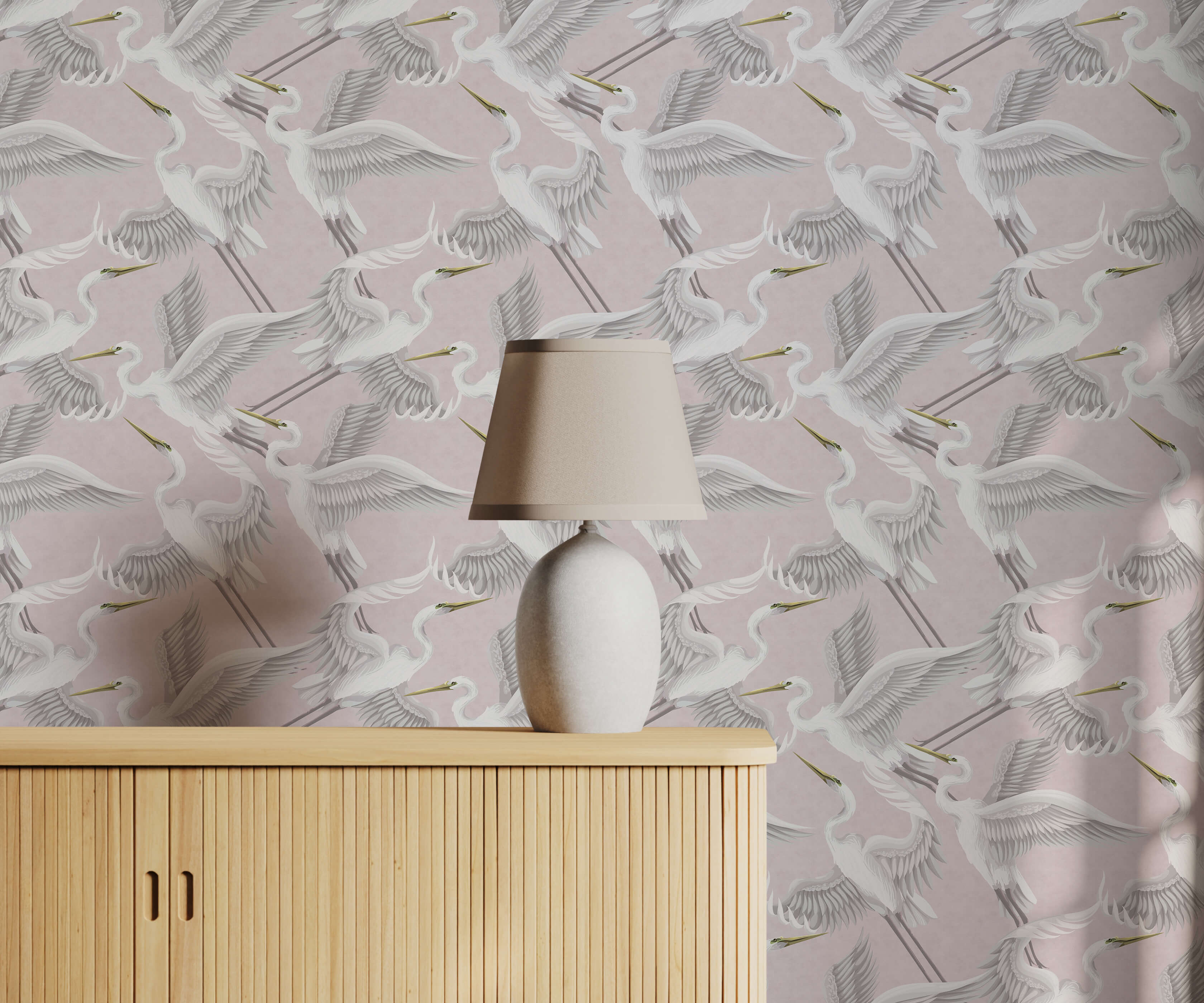 Bobbi Beck Savina Heron Luxury Wallpaper