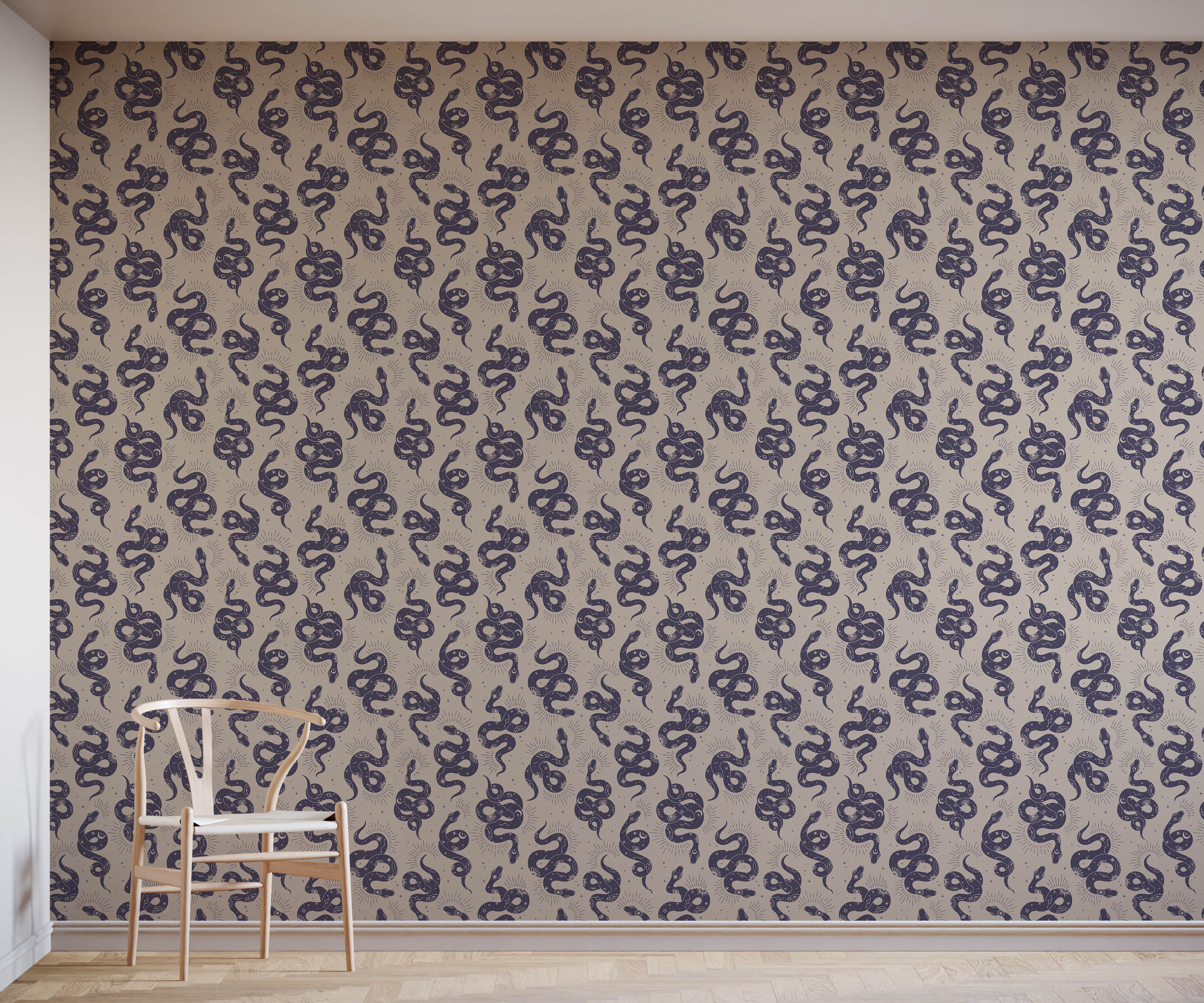 Bobbi Beck Serpens Snake Animal Luxury Wallpaper