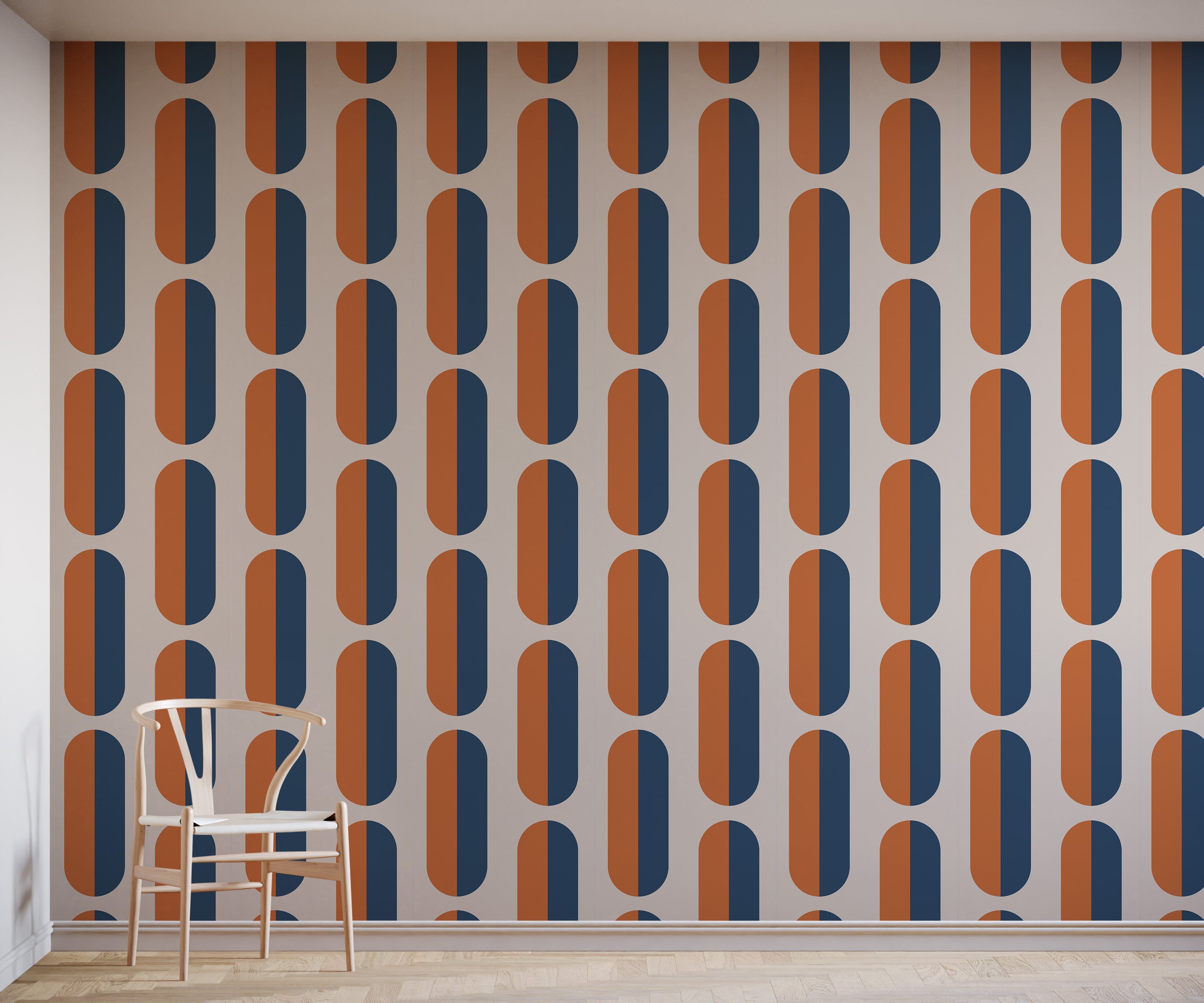 Bobbi Beck Sherbert Geometric Luxury Wallpaper