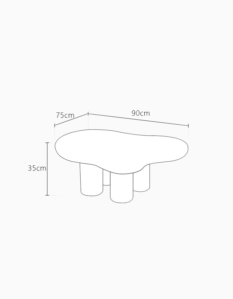 Stylish Cloud Shape Coffee Table