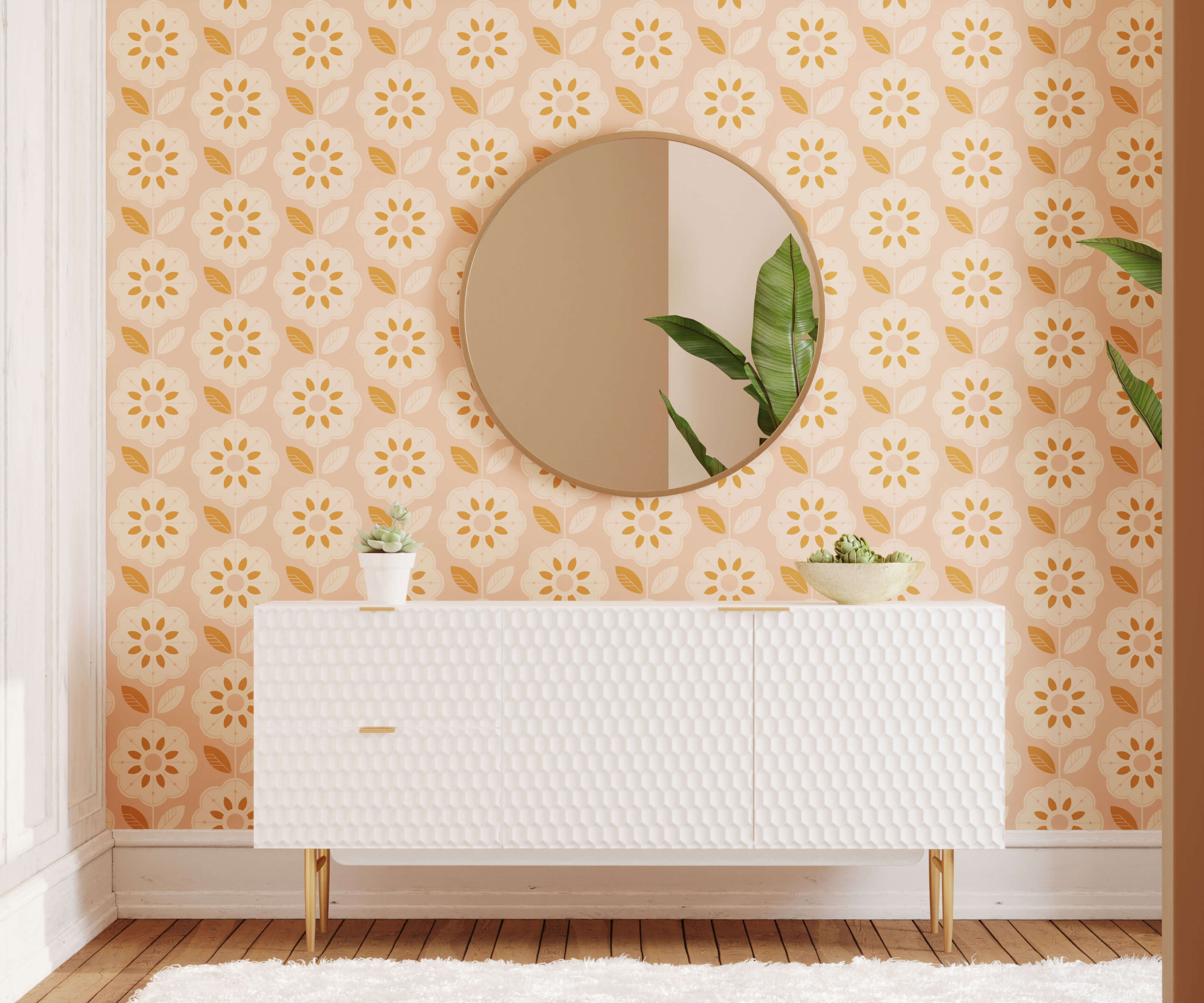 Bobbi Beck Slice Floral Luxury Wallpaper