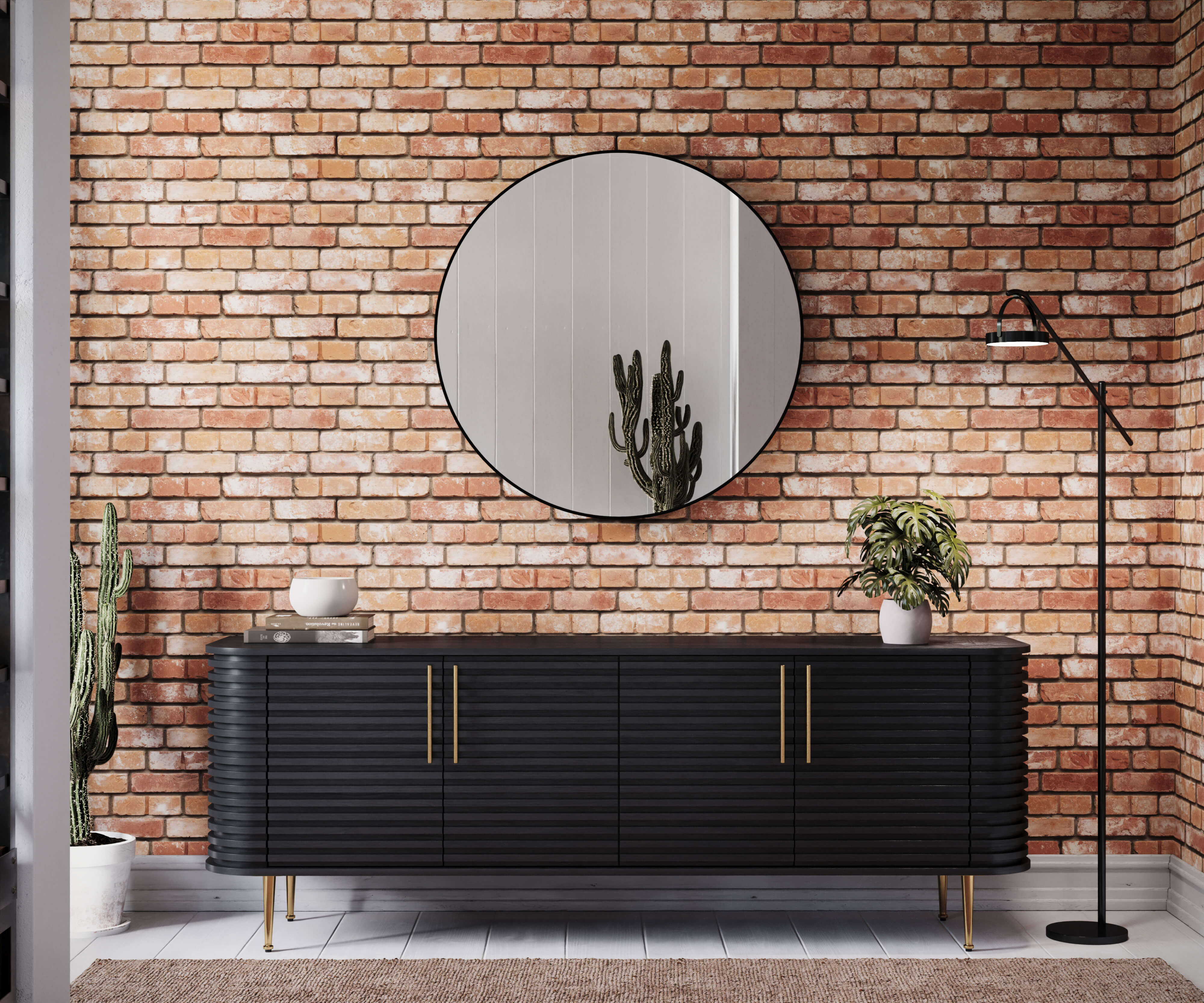 Bobbi Beck Stok Brick Luxury Wallpaper